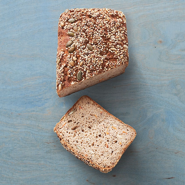 Glutenfreies Brot mit Buchweizenmehl und Karotten